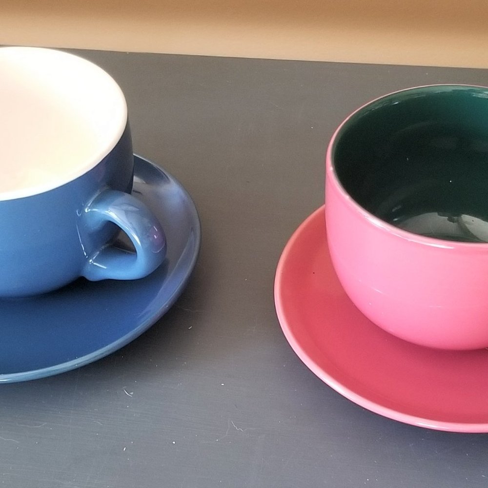 2 Restaurant Latte Style Mugs